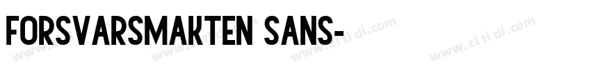 Forsvarsmakten Sans字体转换